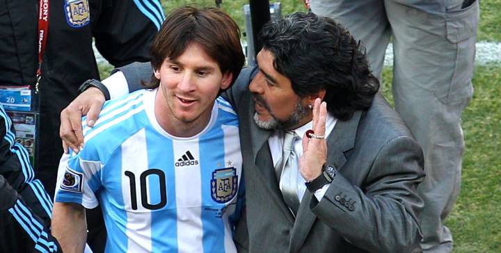 Maradona says he will fight for Messi who has been left alone