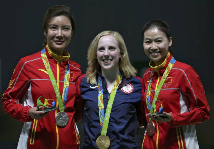 US teenager Virginia Thrasher wins first gold of Rio 2016