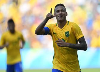 Neymar makes history as Brazil book spot in gold-medal match