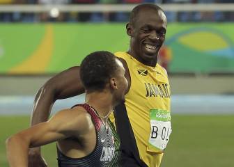 A Bolt finishing line-grin; Orlando Ortega in 7th heaven
