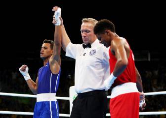 Cuban pummels Mayweather protégé to take gold