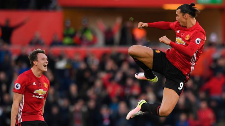 Zlatan helps United stroll to victory over hapless Swansea City