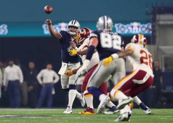 Cowboys romp to 10 in a row as Redskins struggle