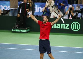 Cilic beats Delbonis to give Croatia lead in Davis Cup final