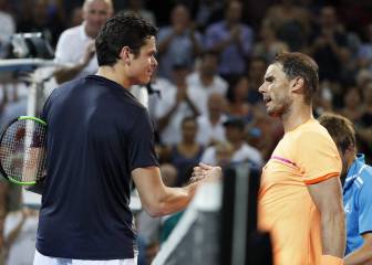 Raonic beats Nadal in Brisbane to set up Dimitrov clash