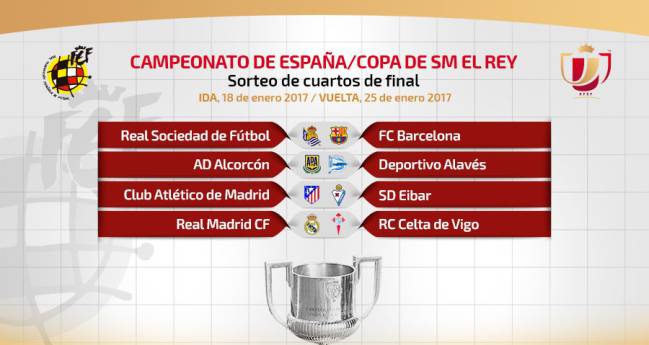 Copa del Rey draw: Madrid, Barça and Atletico avoid each other ...