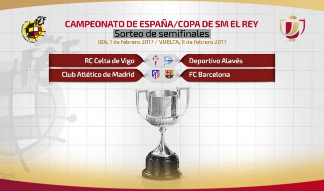 Copa del Rey semi-final draw: Celta-Alavés / Atlético-Barça - AS ...