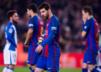 Barcelona's blushes saved by a late Messi penalty