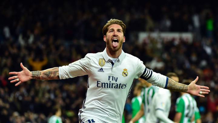 Sergio Ramos scores the winner for Real Madrid against Real Betis