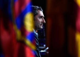 Ernesto Valverde presented as new Barcelona coach