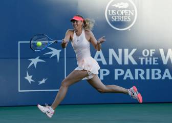Sharapova battles through in first US match for two years