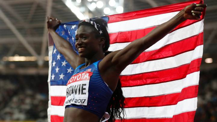 Tori Bowie, long-jumper turned speed queen, eyes sprint double