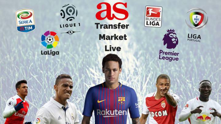 Transfer market live online: Tuesday 8 August 2017