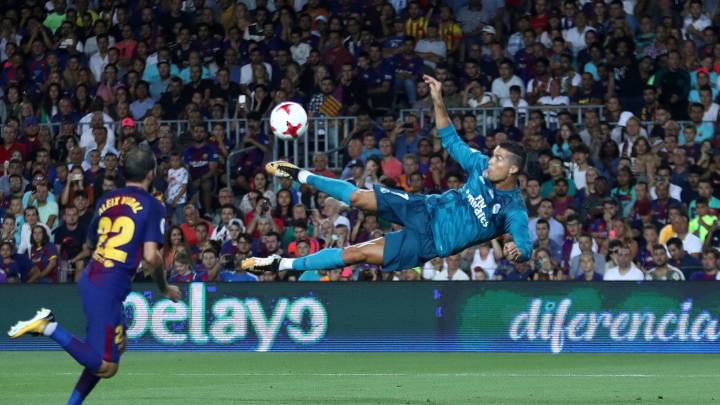 Cristiano Ronaldo was the protagonist of a Clásico that flashed in to life in the second half, as he scored and was sent off. Messi, Asensio, and Piqué (og) scored.