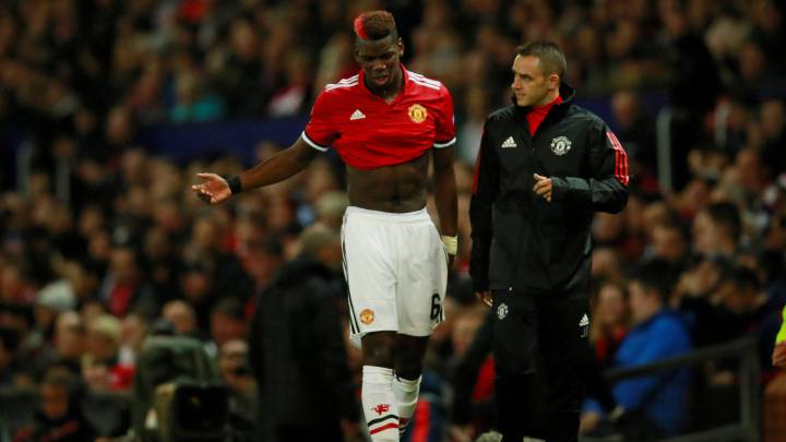 Mourinho unsure of prognosis on Man Utd's Pogba hamstring injury