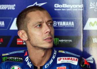 Valentino Rossi completes free practice in Aragón