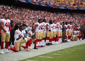 Niners kneel again as talks loom on protest controversy