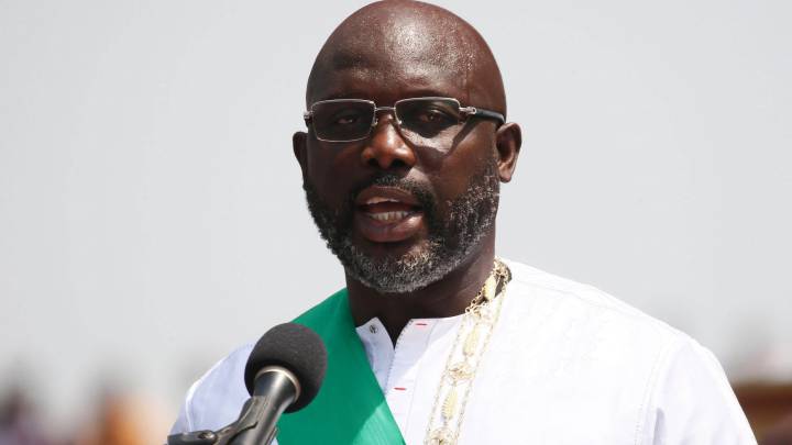 George Weah sworn in as president of Liberia - AS.com