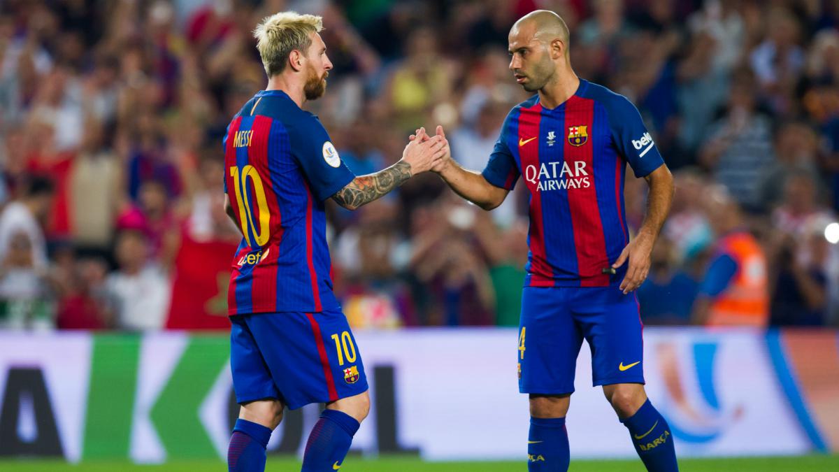 Messi and Xavi lead Mascherano tributes ahead of Barcelona exit