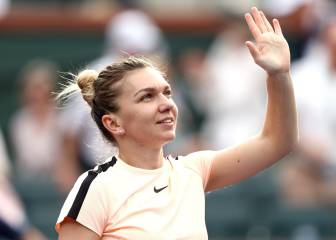 Halep overcomes stuttering start to progress at Indian Wells