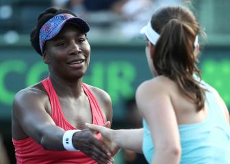 Venus ousts defending champ Johanna Konta in Miami