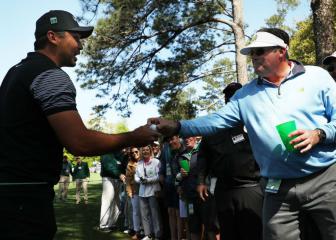Jason Day quite literally puts it in the drink at Augusta