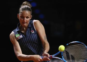 Pliskova battles past Ostapenko after Halep crashes out