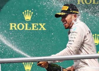 Hamilton chasing down Schumacher at German GP