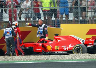 Vettel crash sees Hamilton retake championship lead