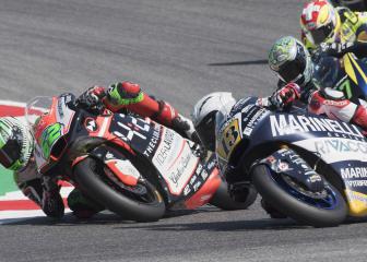 Moto2 rider's contract terminated after pulling rival's brake lever