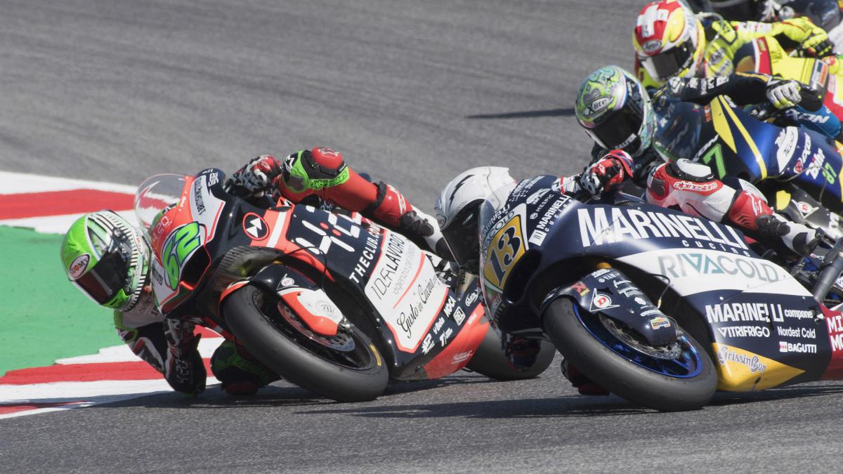 Moto2 rider's contract terminated after pulling rival's brake lever