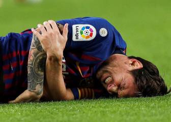 Which Barcelona matches is injured Messi set to miss?