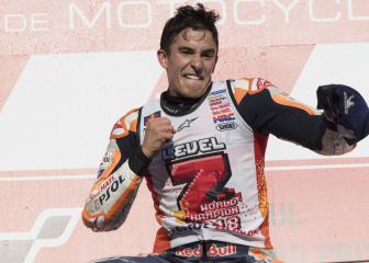 Márquez dislocates shoulder celebrating MotoGP title