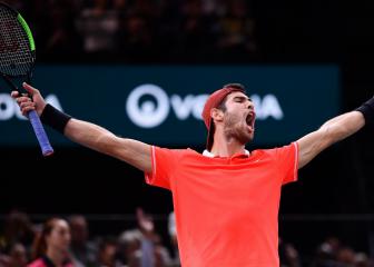 Inspired Khachanov stuns Djokovic to claim Paris title