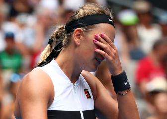 Azarenka breaks down in tears following Australian Open exit