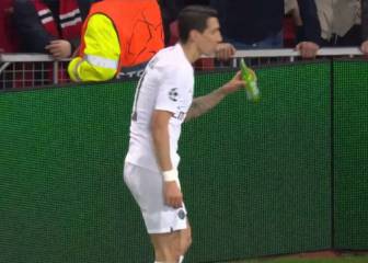 UEFA charge Man Utd after fan throws bottle at PSG's Di Maria