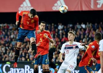 Luis Enrique defends Morata after Norway misses
