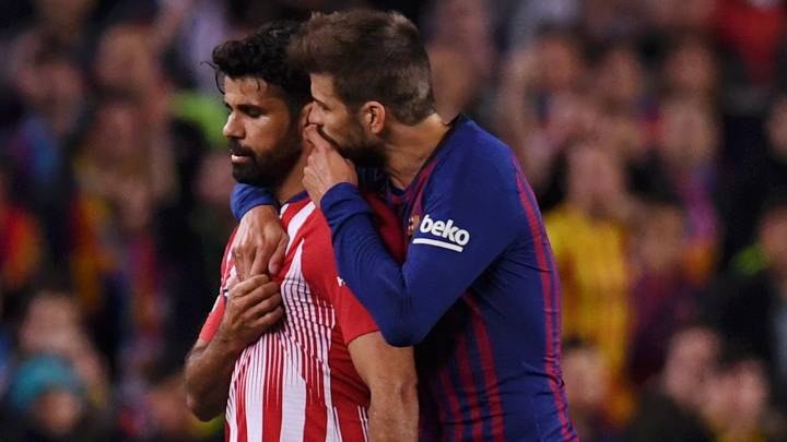 Diego Costa shown red card in Barcelona LaLiga clash