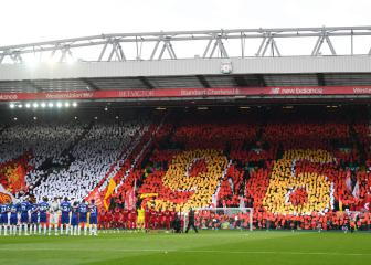 Liverpool squad pay respects at Hillsborough memorial