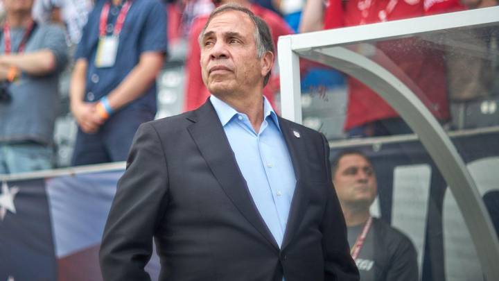 Bruce Arena while being coach of the United States men's national team 