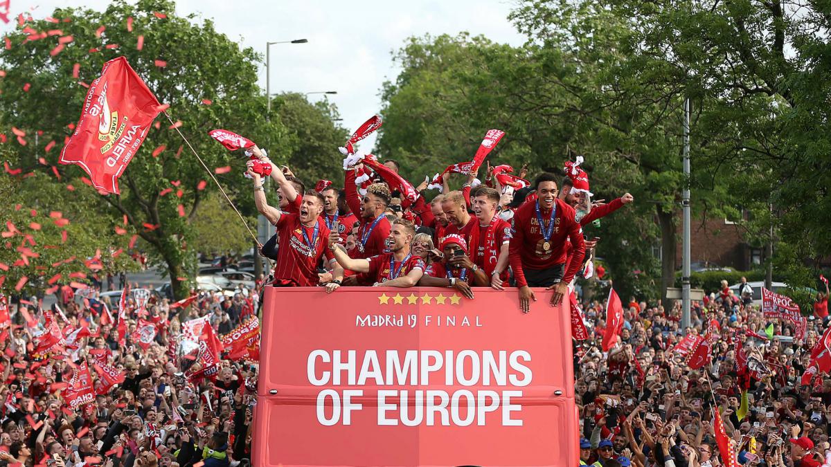 Liverpool parade Champions League trophy to huge crowds