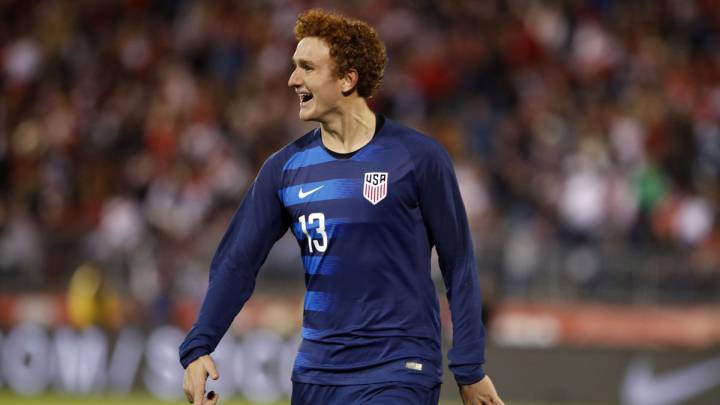 Josh Sargent in action with the US men's national team