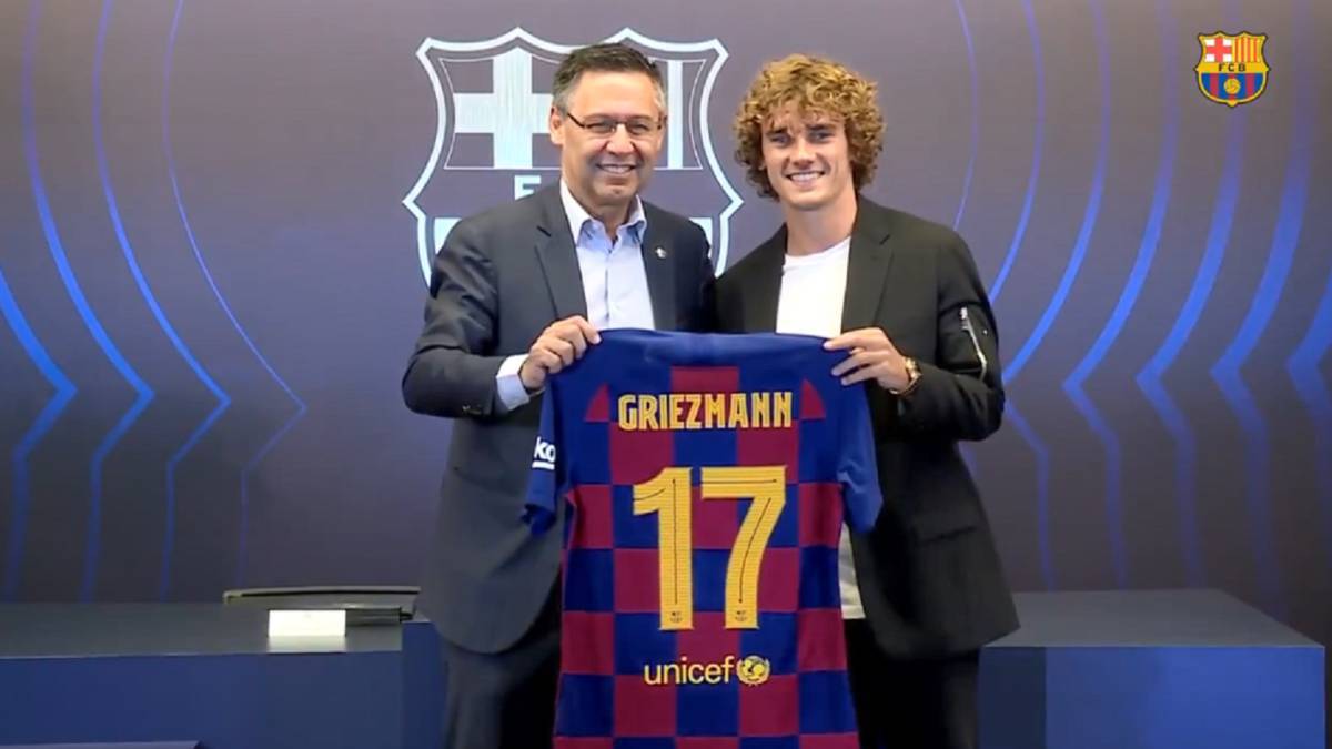 griezmann jersey number in barcelona