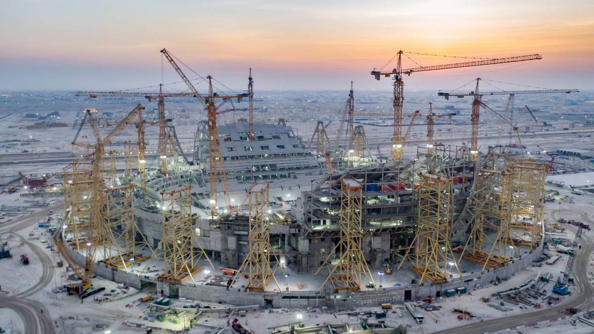 Works continue apace at Lusail Iconic Stadium ahead of World Cup - AS.com