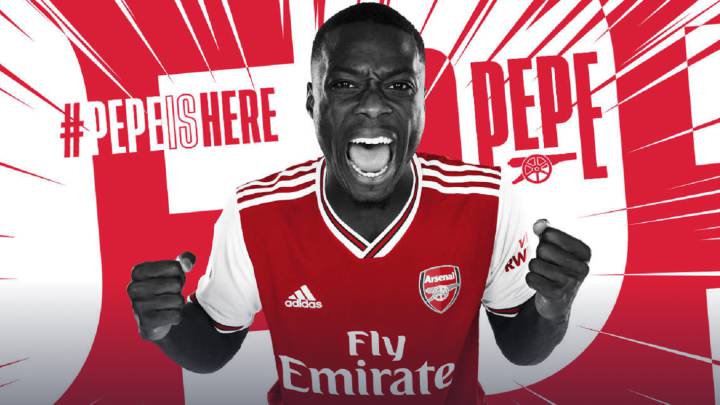 Arsenal confirm signing of Nicolas Pepe from Lille