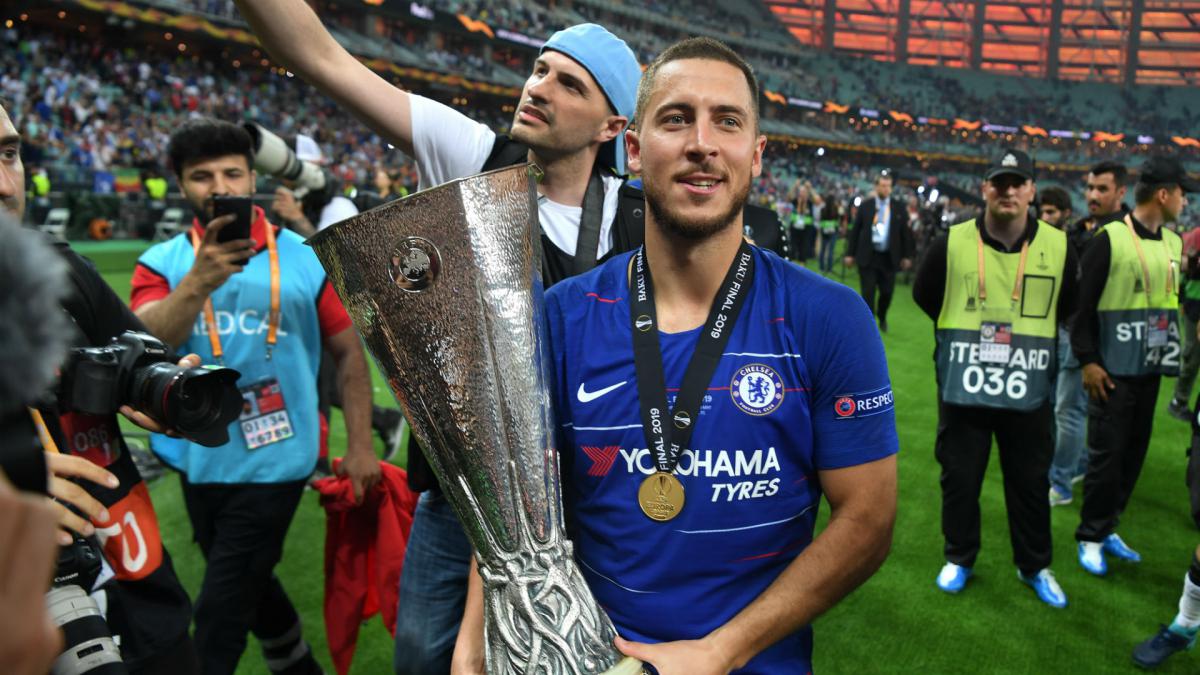 Hazard beats Giroud and Jovic to UEFA Europa League Player of the Year award