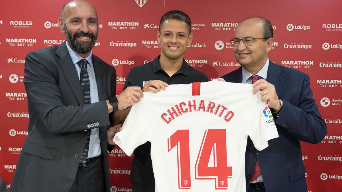 Javier Hernandez becomes Sevilla's 12th signing of transfer window