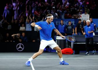Direct hit! Federer takes one in the crown jewels