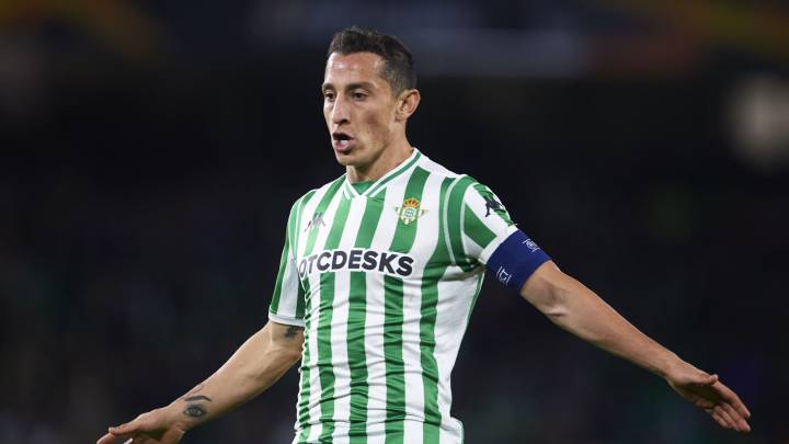 Andres Guardado in action with LaLiga side, Real Betis