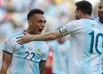 Messi-Lautaro duo at Camp Nou 